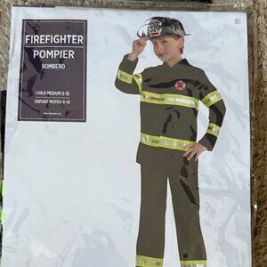 Kids' Firefighter Costume (Medium 8–10)